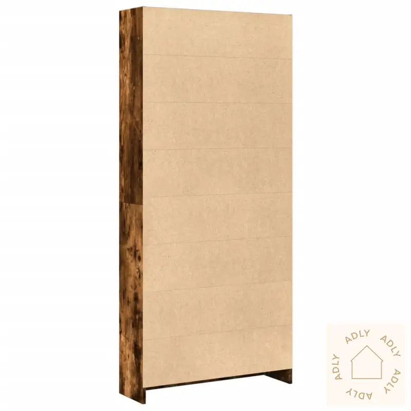 Bokhylle Røkt Eik 80X24X176 Cm Konstruert Tre