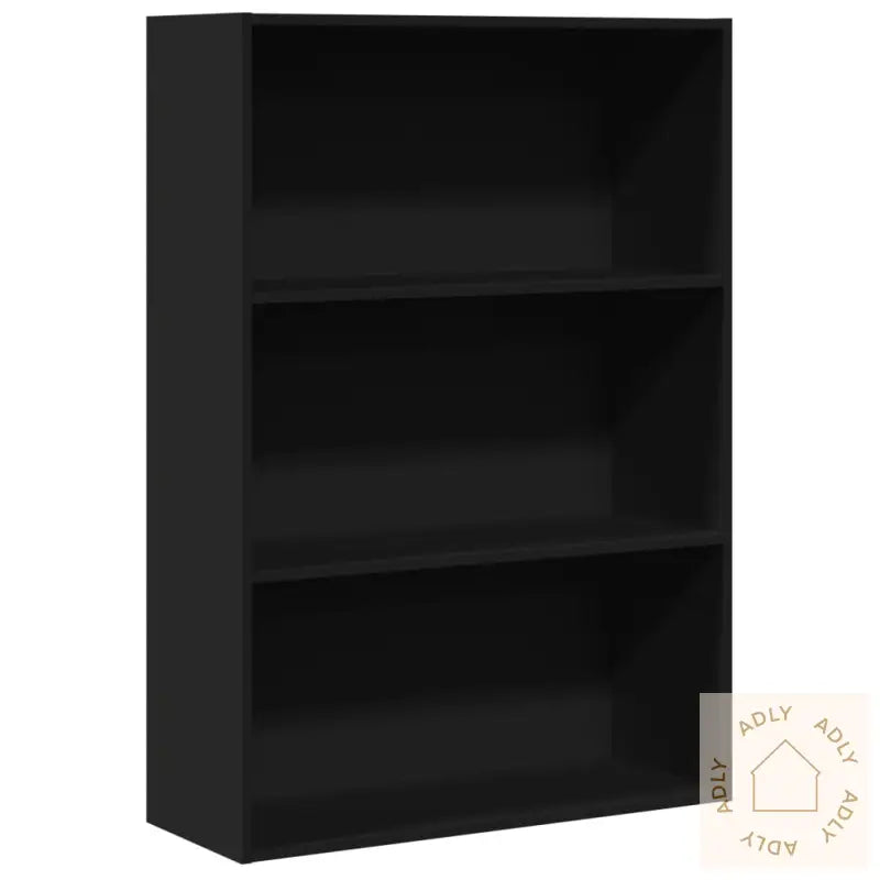 Bokhylle Svart 80X30X114 Cm Konstruert Tre