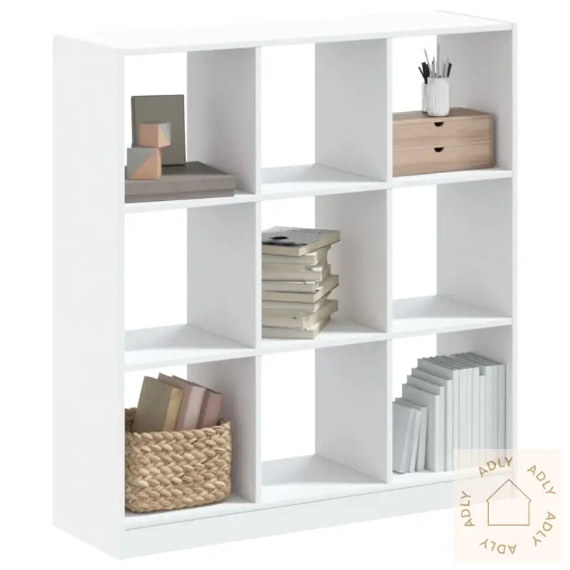 Bokhylle Hvit 102X32X108 Cm Konstruert Tre