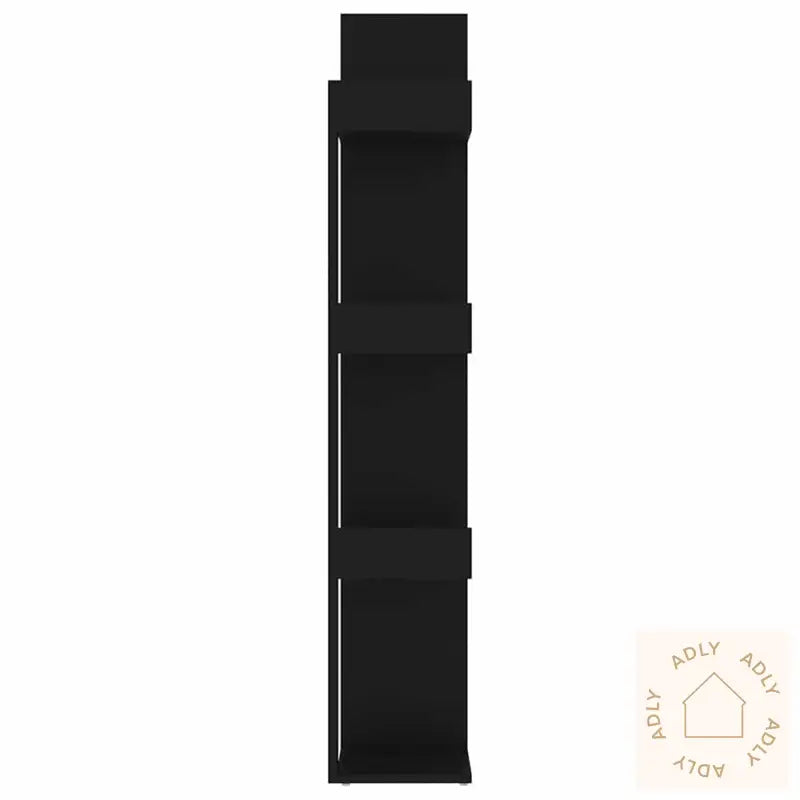 Bokhylle Svart 86X25,5X140 Cm Konstruert Tre