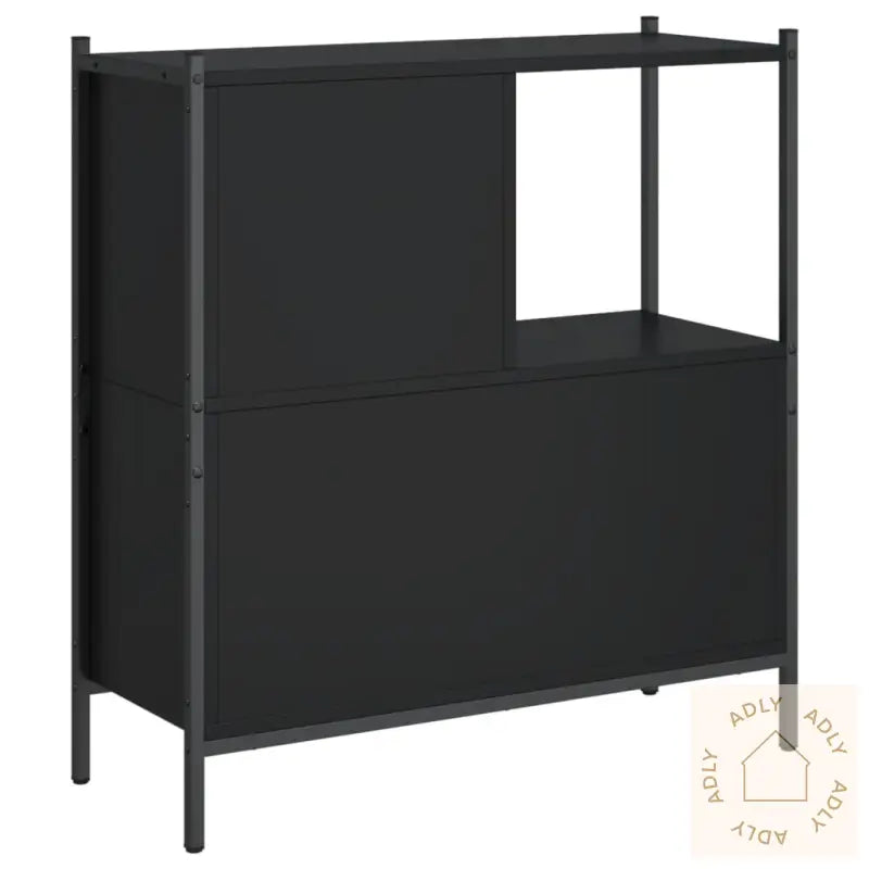 Bokhylle Svart 72X28X77,5 Cm Konstruert Tre