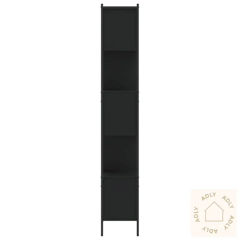 Bokhylle Svart 102X28X172 Cm Konstruert Tre