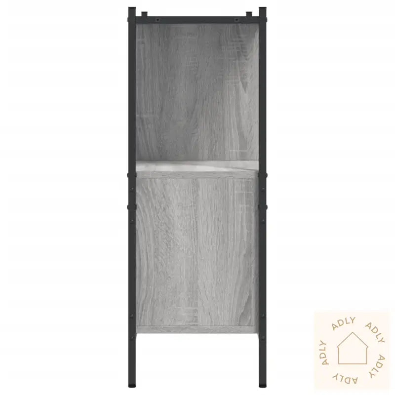 Bokhylle Grå Sonoma 102X28X77,5 Cm Konstruert Tre