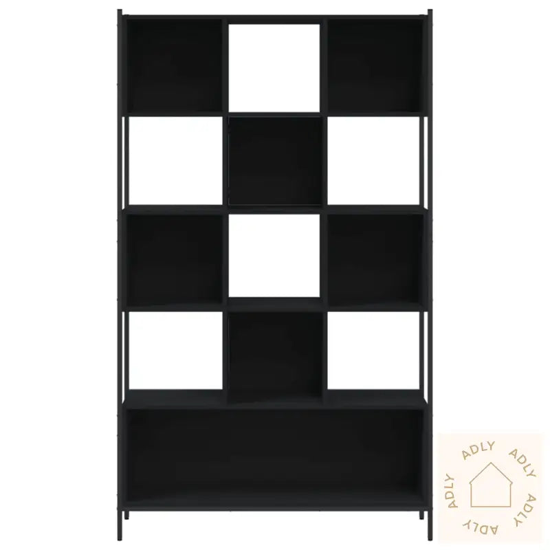 Bokhylle Svart 102X28X172 Cm Konstruert Tre