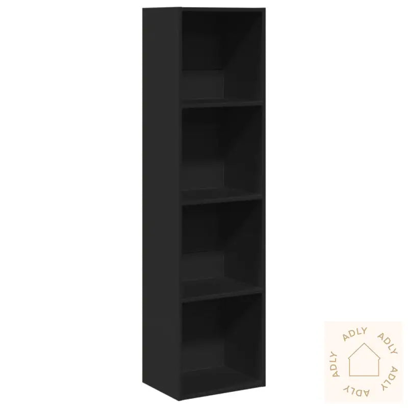 Bokhylle Svart 40X30X152 Cm Konstruert Tre