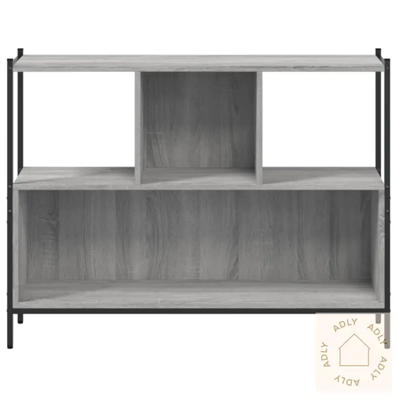 Bokhylle Grå Sonoma 102X28X77,5 Cm Konstruert Tre