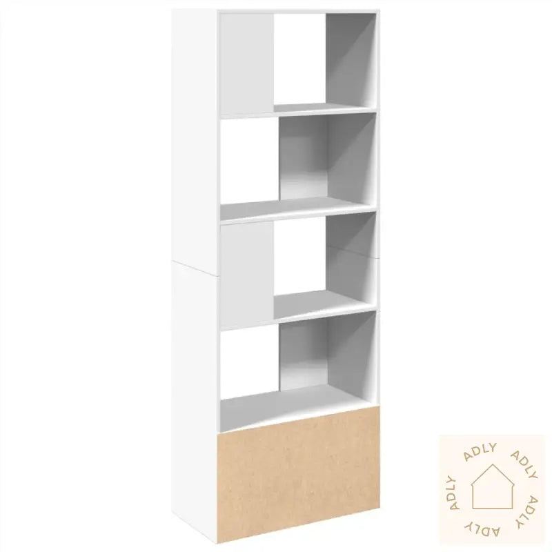 Bokhylle Hvit 70X36X189 Cm Konstruert Tre