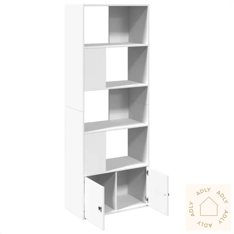 Bokhylle Hvit 70X36X189 Cm Konstruert Tre