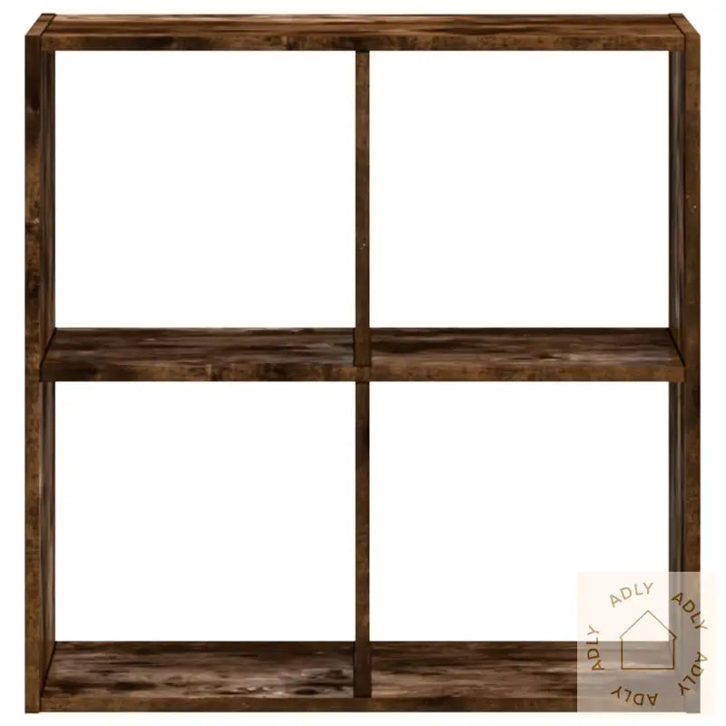 Bokhylle Røkt Eik 68,5X32X68,5 Cm Konstruert Tre
