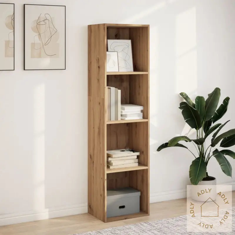 Bokhylle Artisan Eik 40X30X152 Cm Konstruert Tre