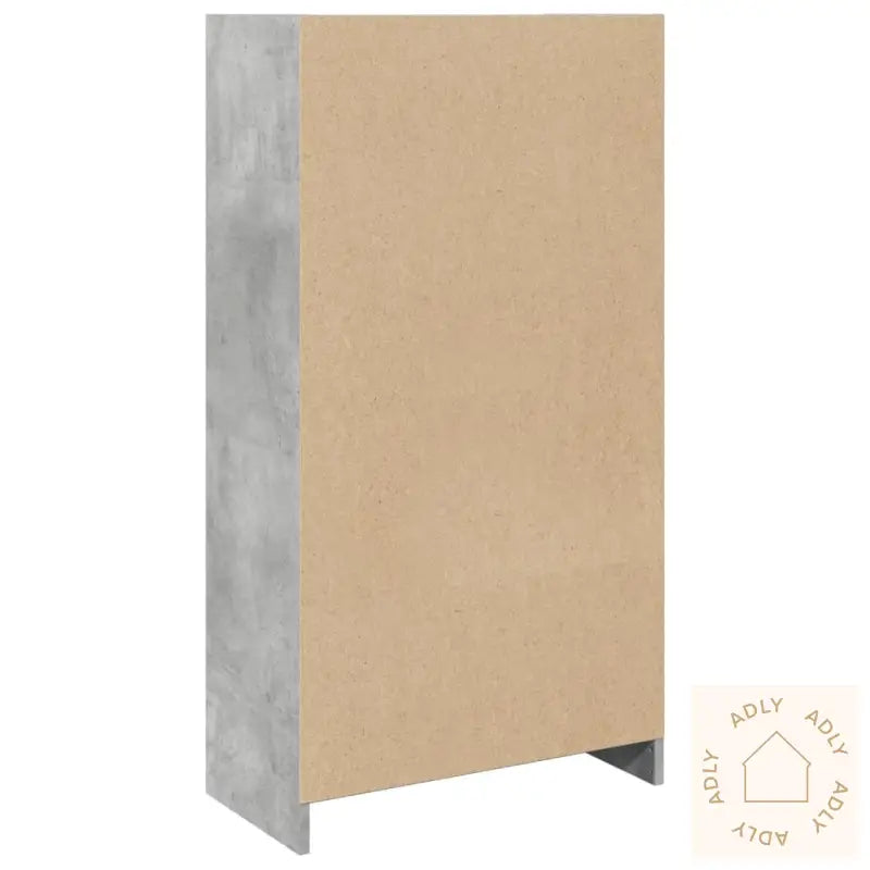 Bokhylle Betonggrå 57X28,5X107,5 Cm Konstruert Tre