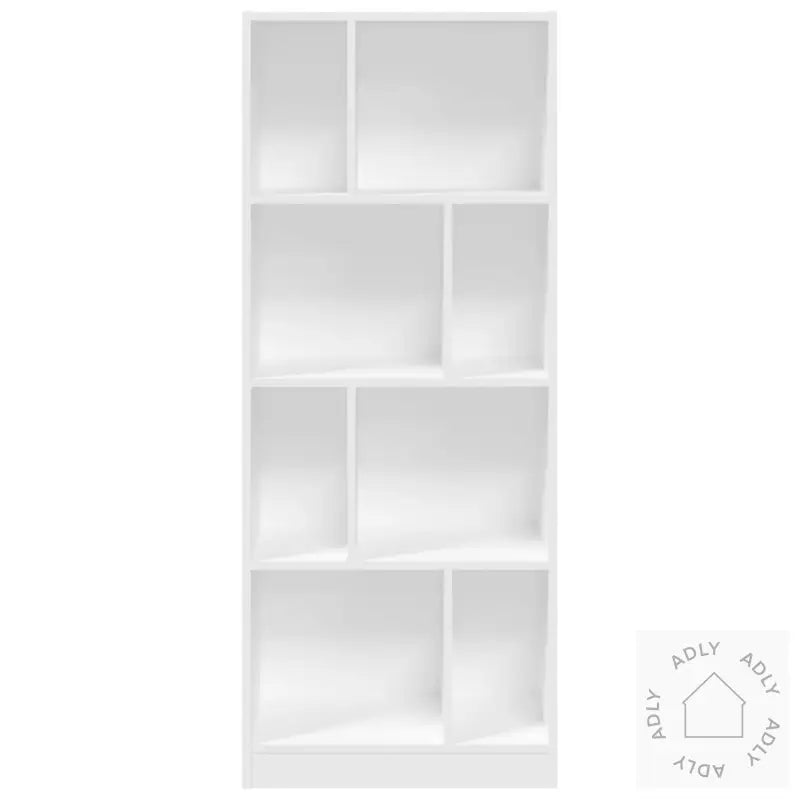 Bokhylle Hvit 57X28,5X141 Cm Konstruert Tre