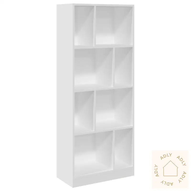 Bokhylle Hvit 57X28,5X141 Cm Konstruert Tre