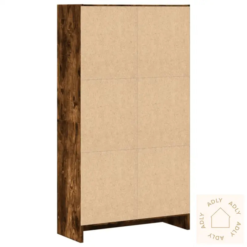 Bokhylle Røkt Eik 60X24X109 Cm Konstruert Tre