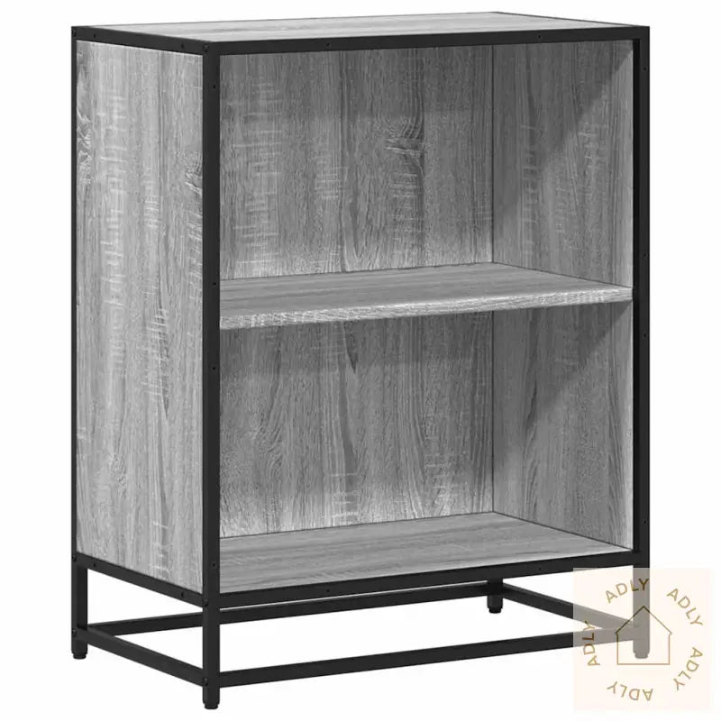 Bokhylle Grå Sonoma 60X35X76 Cm Konstruert Tre