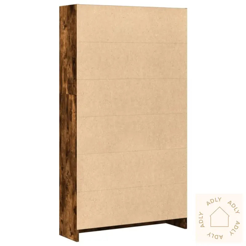 Bokhylle Røkt Eik 80X24X143 Cm Konstruert Tre