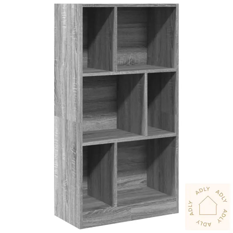 Bokhylle Grå Sonoma 57X28,5X107,5 Cm Konstruert Tre