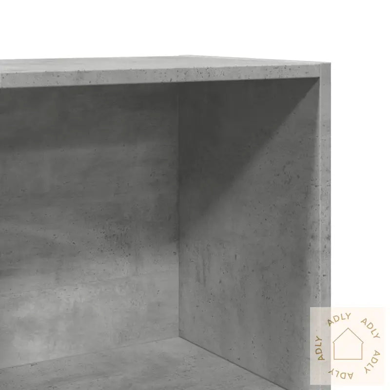Bokhylle Betonggrå 40X30X114 Cm Konstruert Tre