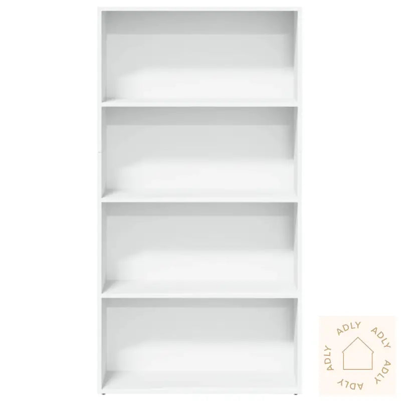 Bokhylle Hvit 80X30X152 Cm Konstruert Tre