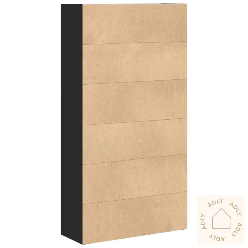 Bokhylle Svart 80X30X152 Cm Konstruert Tre