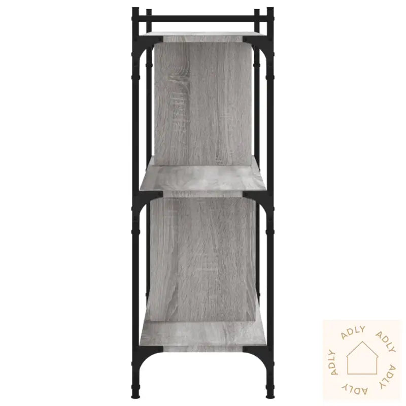 Bokhylle 3 Etasjer Grå Sonoma 76X32X88 Cm Konstruert Tre