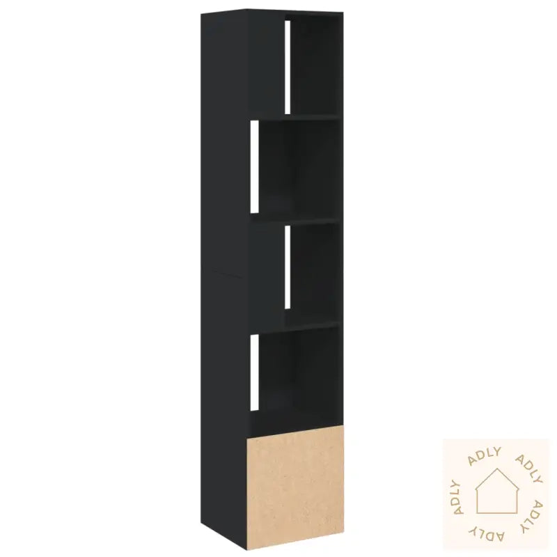 Bokhylle Svart 40X36X189 Cm Konstruert Tre