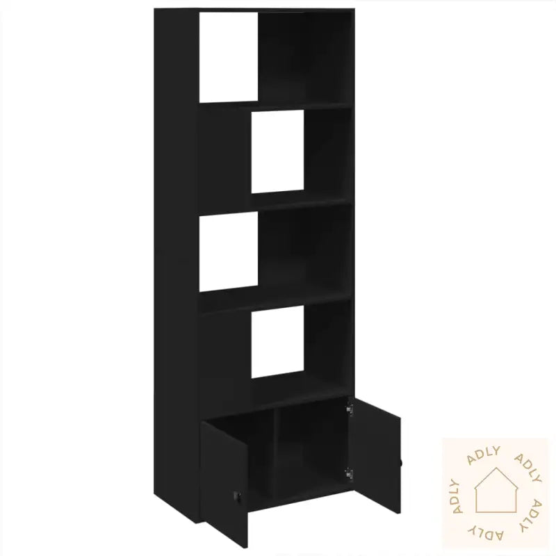 Bokhylle Svart 70X36X189 Cm Konstruert Tre