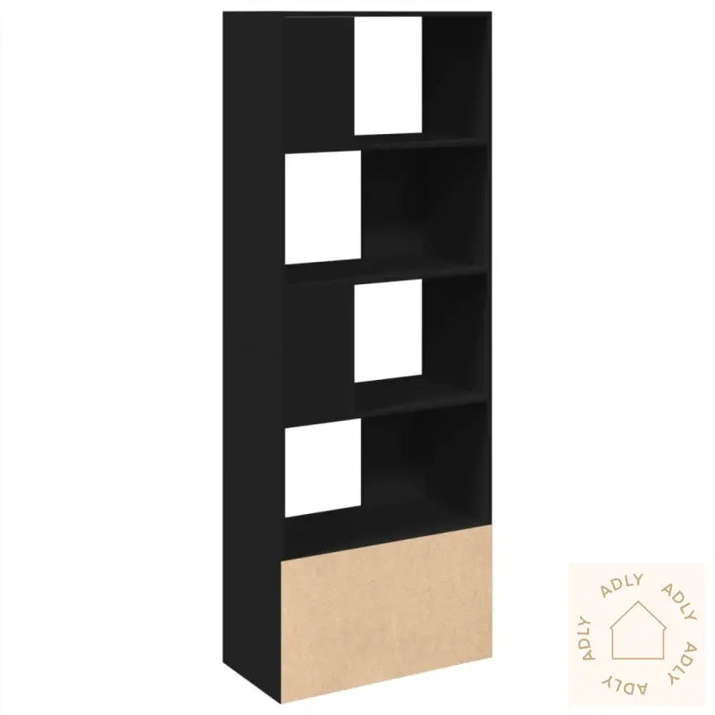 Bokhylle Svart 70X36X189 Cm Konstruert Tre