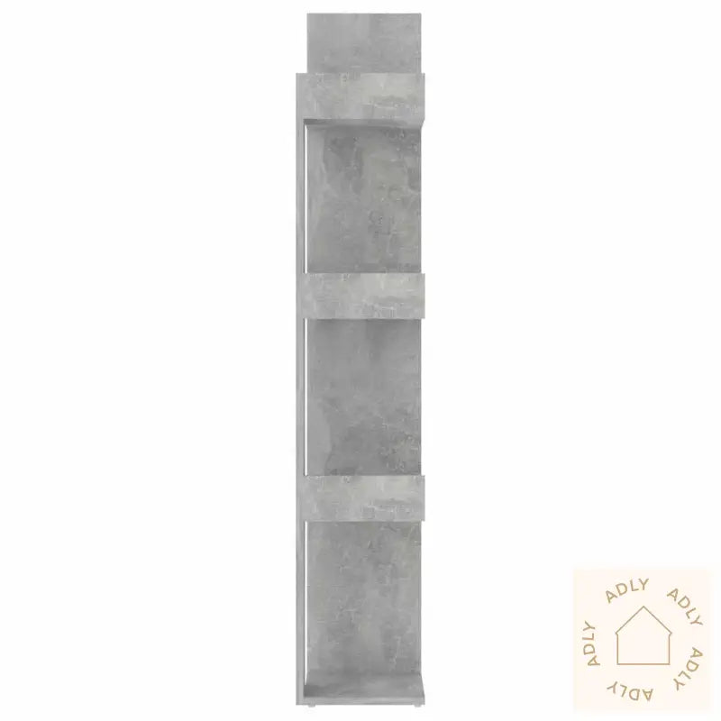 Bokhylle Betonggrå 86X25,5X140 Cm Konstruert Tre
