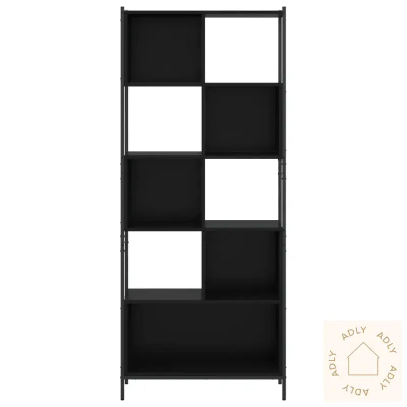 Bokhylle Svart 72X28X172 Cm Konstruert Tre