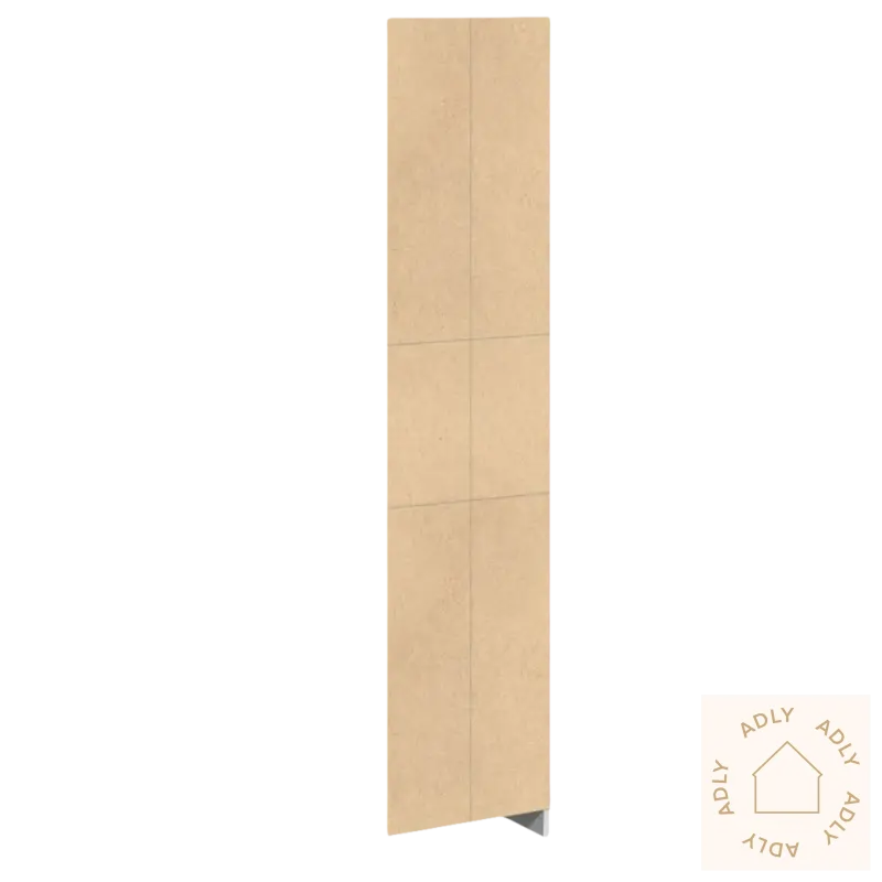 Praktisk bokhylle fra Dine Møbler i hvit og brun, perfekt for hjemmet