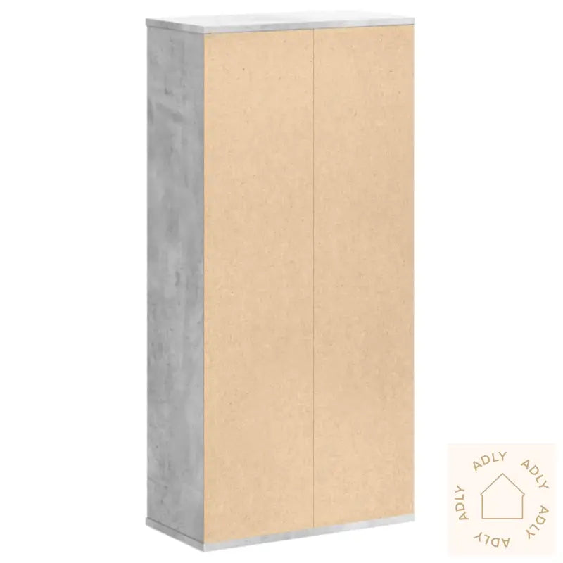 Bokhylle Betonggrå 50X25X105 Cm Konstruert Tre