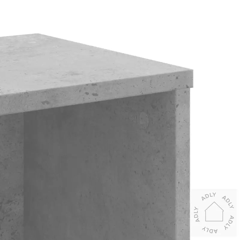 Bokhylle Betonggrå 50X25X105 Cm Konstruert Tre
