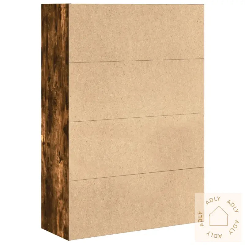 Bokhylle Røkt Eik 80X30X114 Cm Konstruert Tre