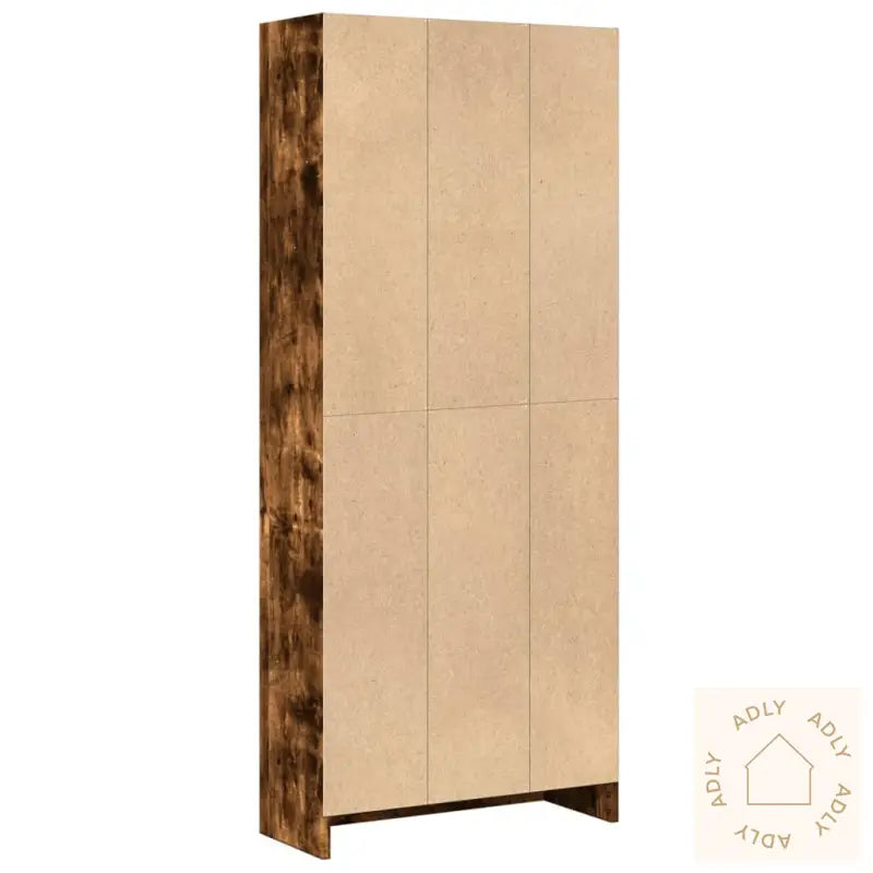 Bokhylle Røkt Eik 60X24X143 Cm Konstruert Tre