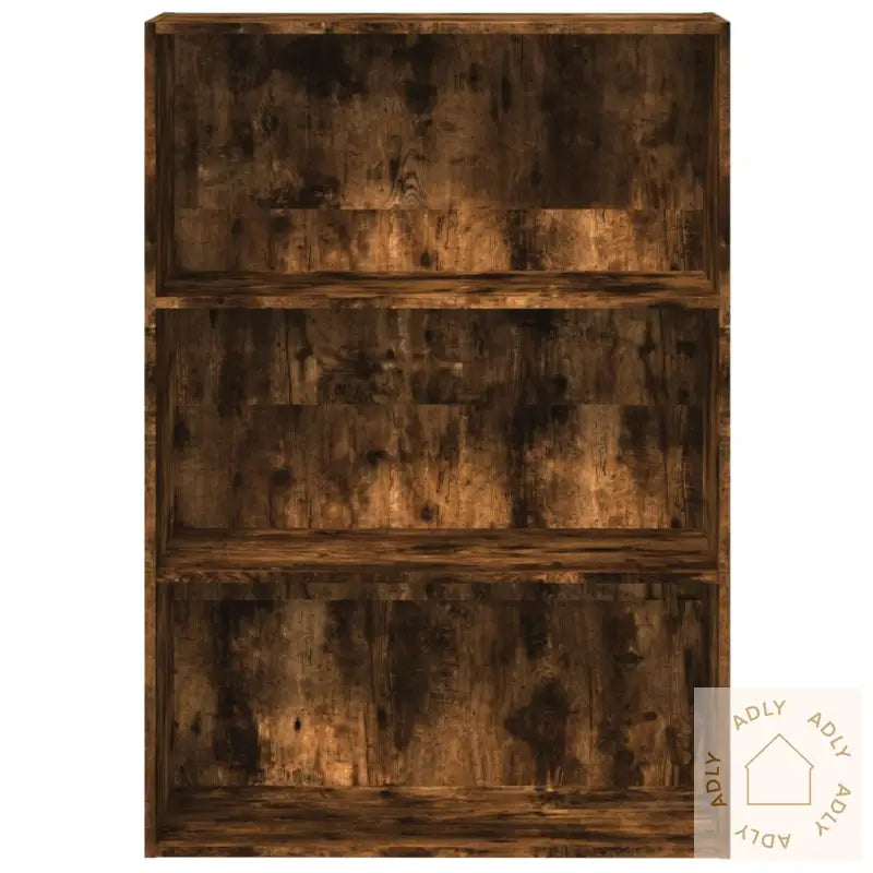 Bokhylle Røkt Eik 80X30X114 Cm Konstruert Tre