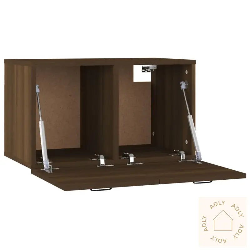 Veggskap Brun Eik 60X36,5X35 Cm Konstruert Tre