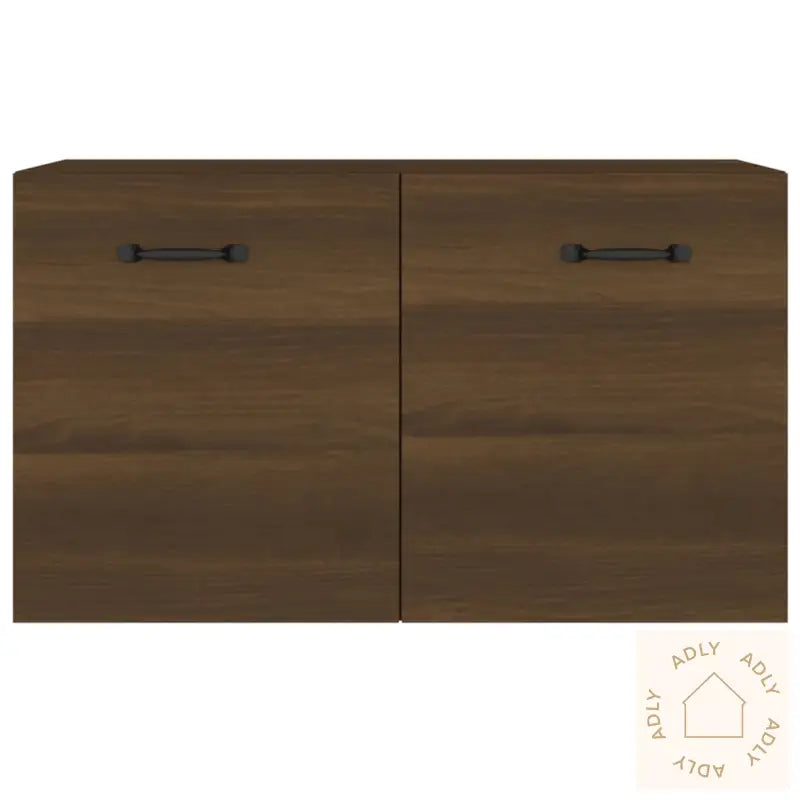 Veggskap Brun Eik 60X36,5X35 Cm Konstruert Tre