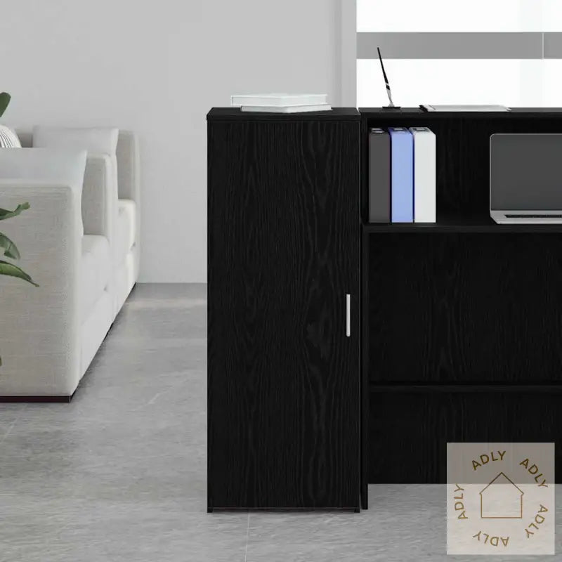 Oppbevaringsskap Svart 40X45X103,5 Cm Konstruert Tre
