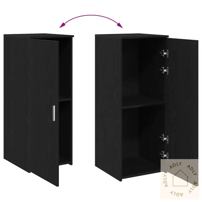 Oppbevaringsskap Svart 40X45X103,5 Cm Konstruert Tre
