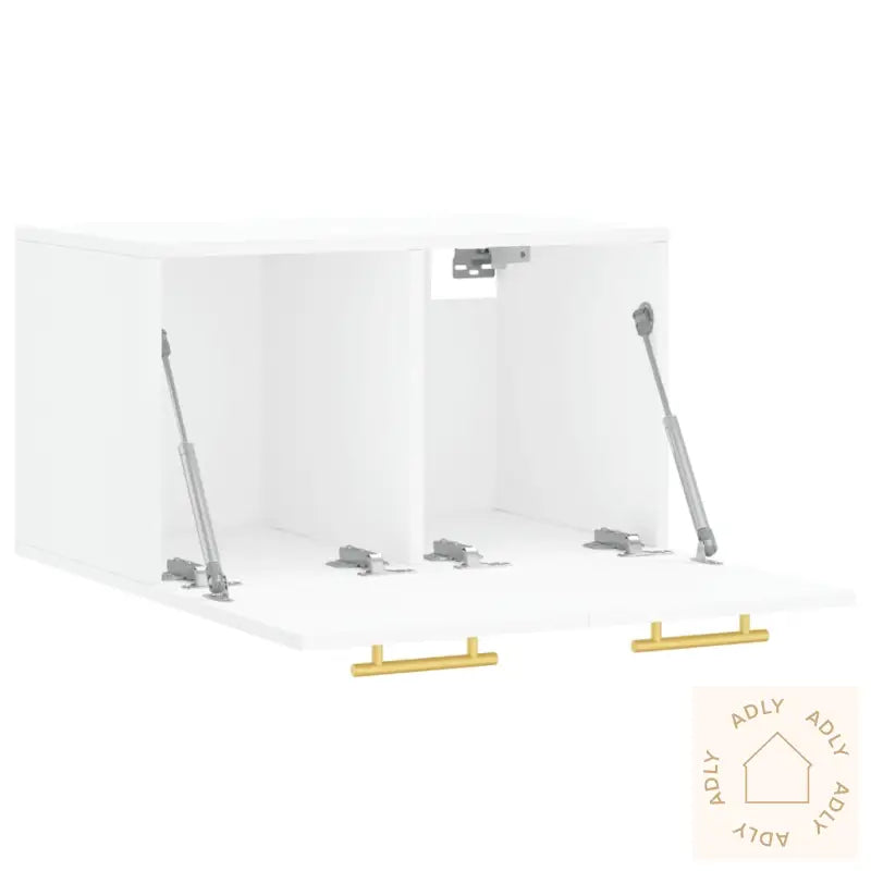 Veggskap Hvit 60X36,5X35 Cm Konstruert Tre