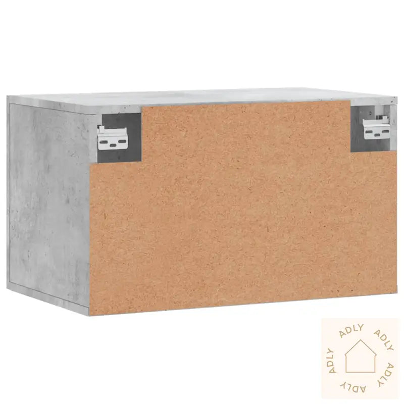 Veggskap Betonggrå 60X36,5X35 Cm Konstruert Tre