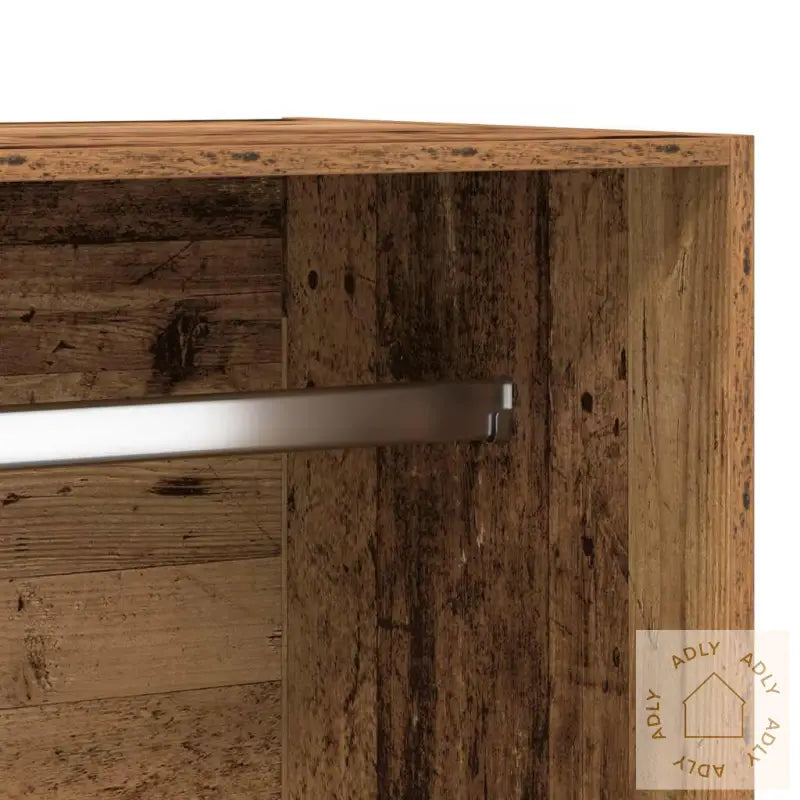 Garderobe Gammelt Tre 100X50X200 Cm Konstruert Tre