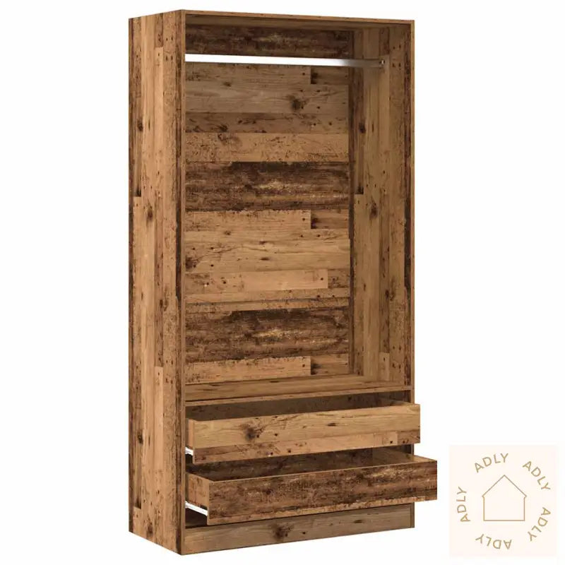 Garderobe Gammelt Tre 100X50X200 Cm Konstruert Tre