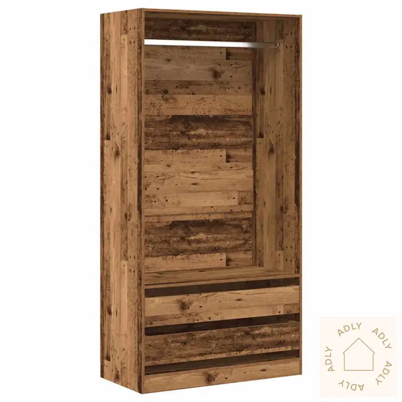 Garderobe Gammelt Tre 100X50X200 Cm Konstruert Tre