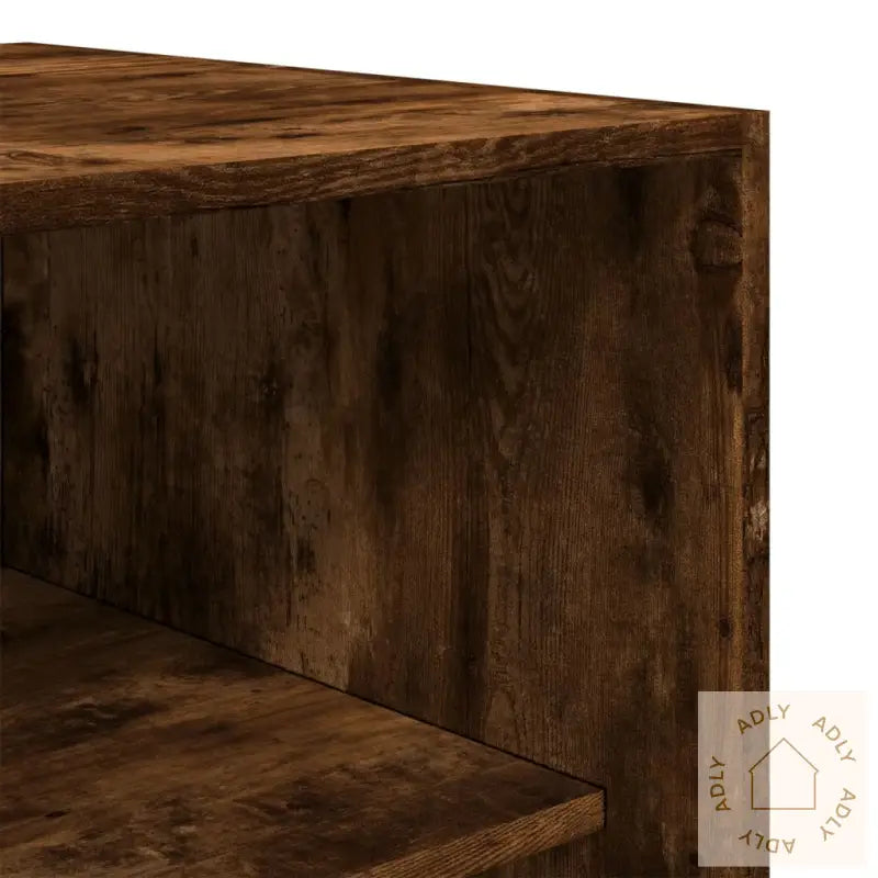 Garderobe Røkt Eik 80X50X200 Cm Konstruert Tre