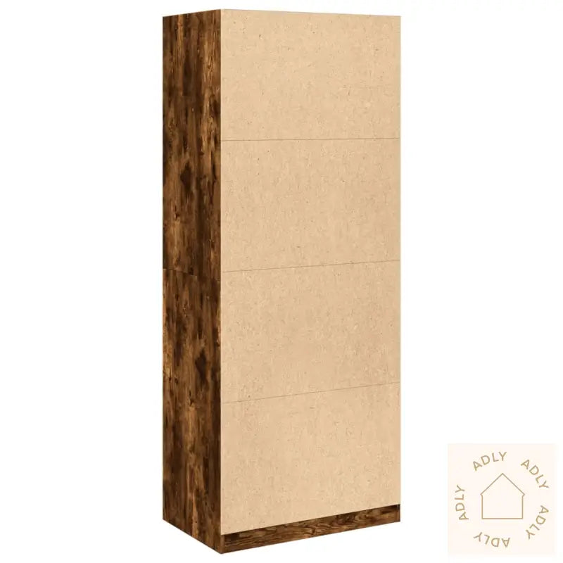 Garderobe Røkt Eik 80X50X200 Cm Konstruert Tre