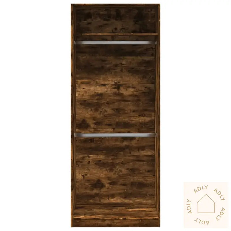 Garderobe Røkt Eik 80X50X200 Cm Konstruert Tre