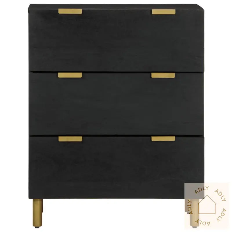 Skjenk Svart 60X33X75 Cm Konstruert Tre