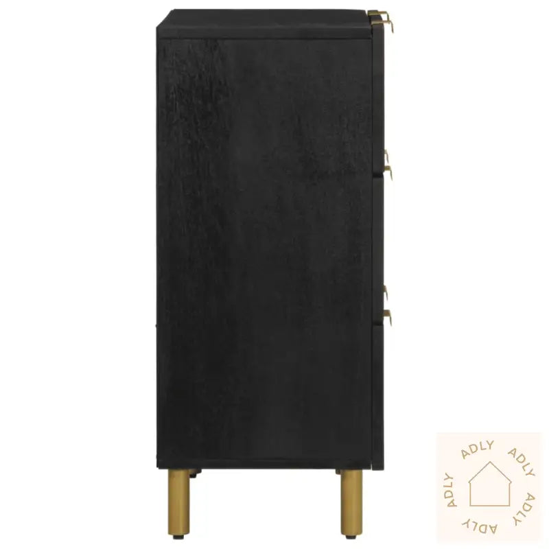 Skjenk Svart 60X33X75 Cm Konstruert Tre